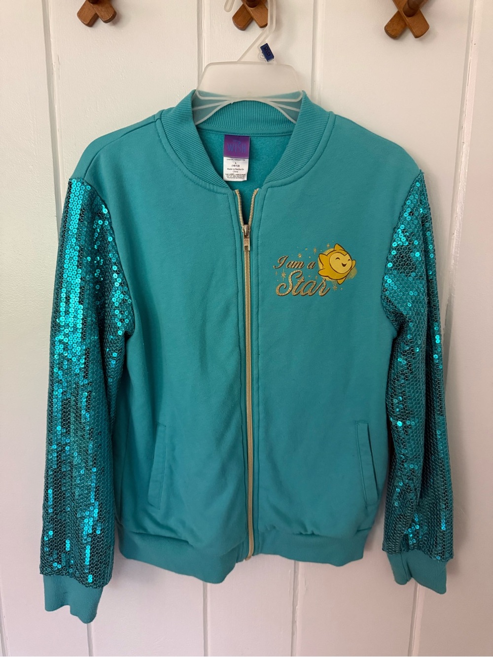 Disney girls wish zip up jacket size 10/12